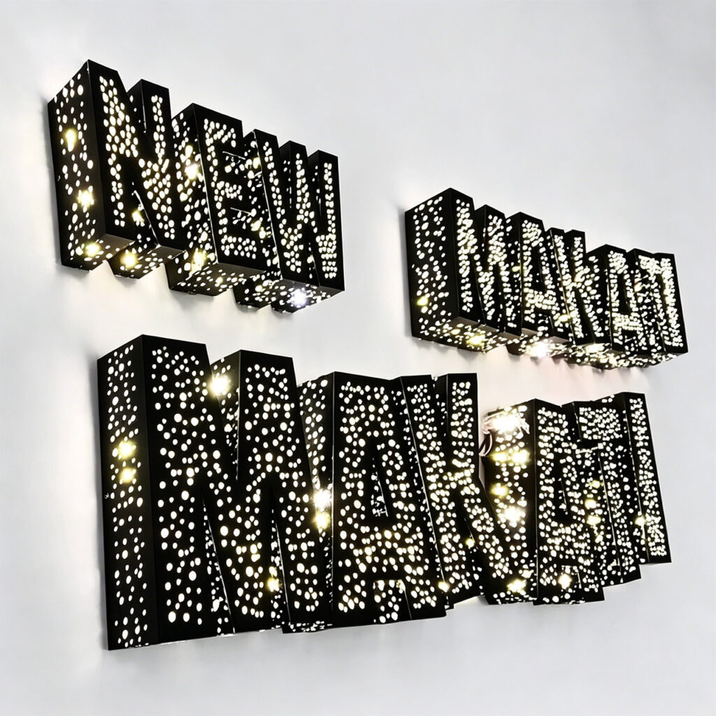 Starlight Backlit Channel Letter Sign | Perforated LED Letters