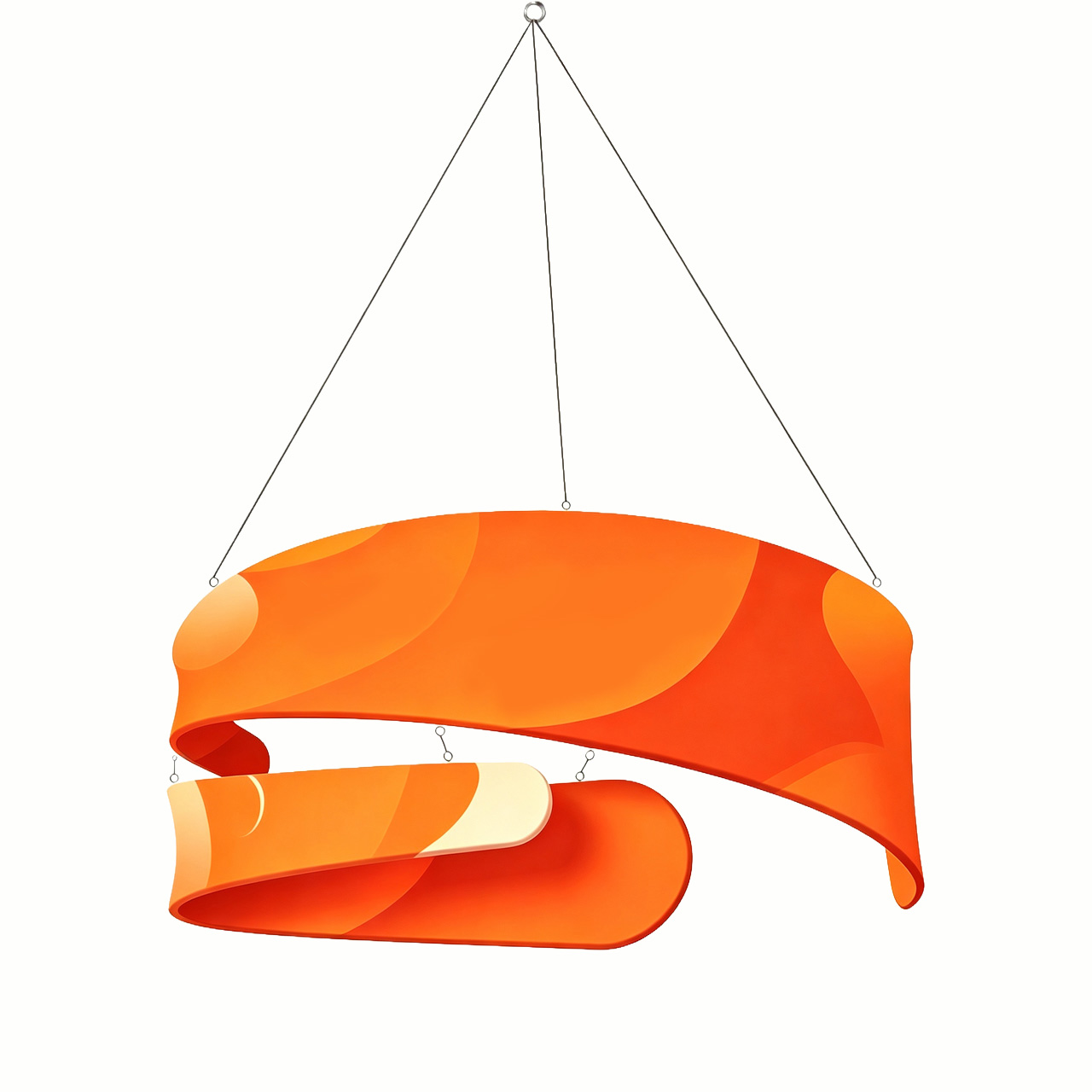 Swirl Hanging Banner | Custom Sky Hanging Displays