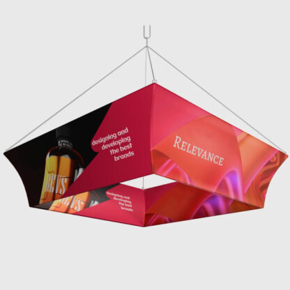 Tapered Square Hanging Banner | Trade Show Sky Hanging Displays