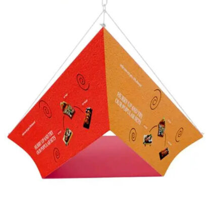 Tapered Triangle Hanging Banner | Exhibition Sky Hanging Displays