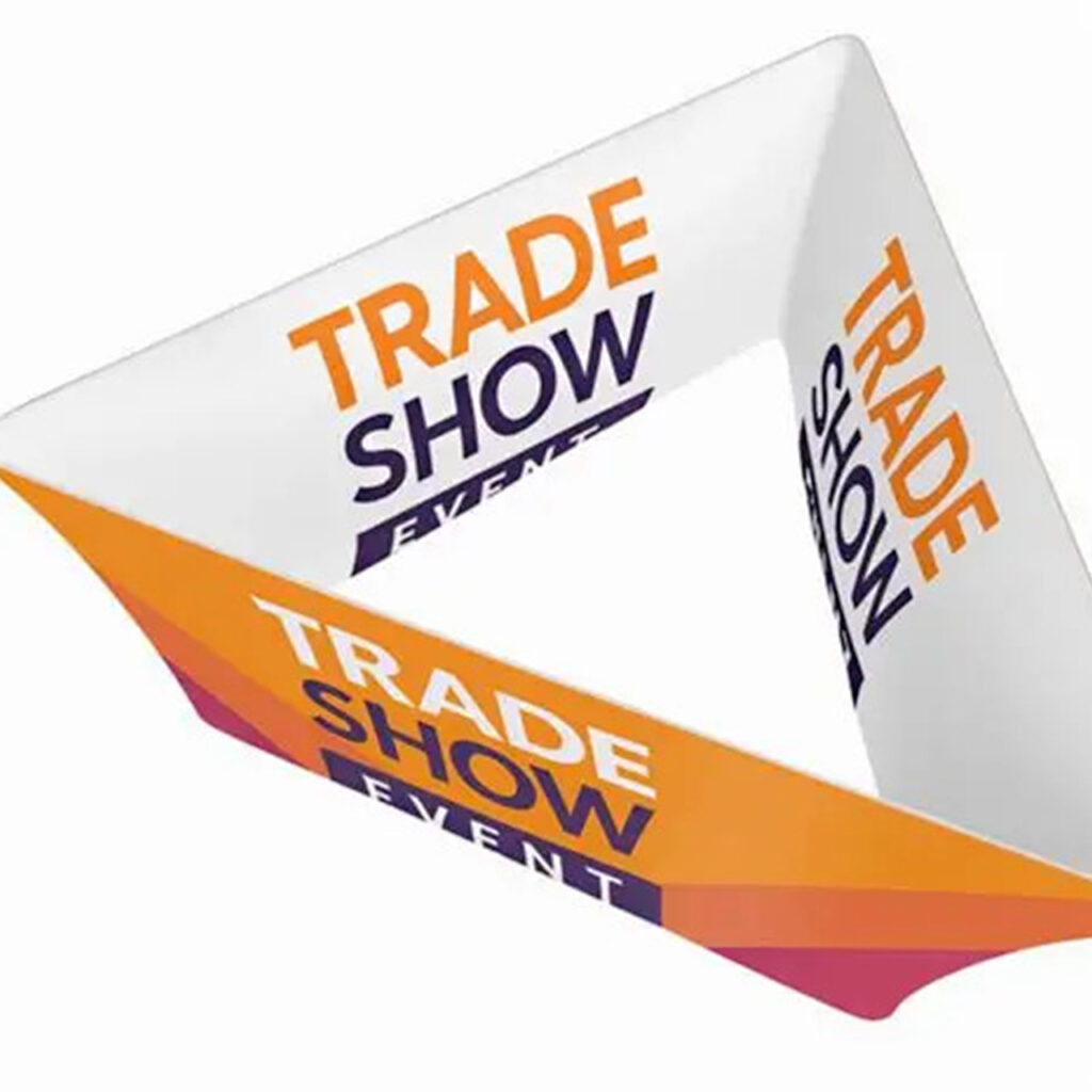 Tapered Triangle Hanging Banner | Exhibition Sky Hanging Displays