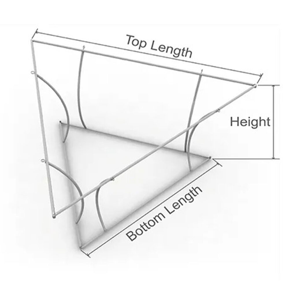 Tapered Triangle Hanging Banner | Exhibition Sky Hanging Displays