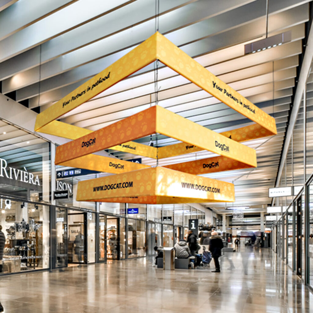 Tiered Hanging Banner | Multi-Level Sky Hanging Displays