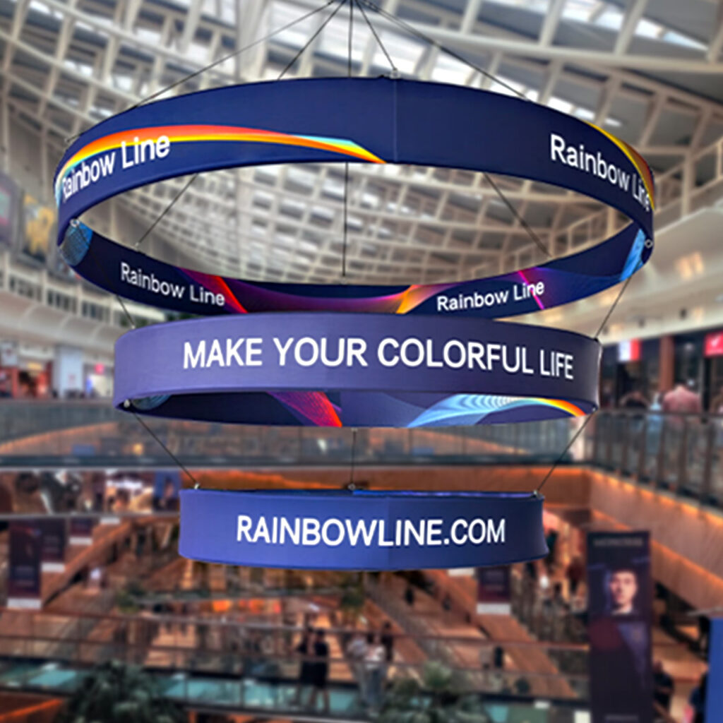 Tiered Hanging Banner | Multi-Level Sky Hanging Displays