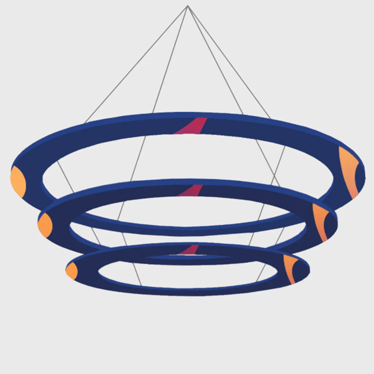 Tiered Hanging Banner | Multi-Level Sky Hanging Displays