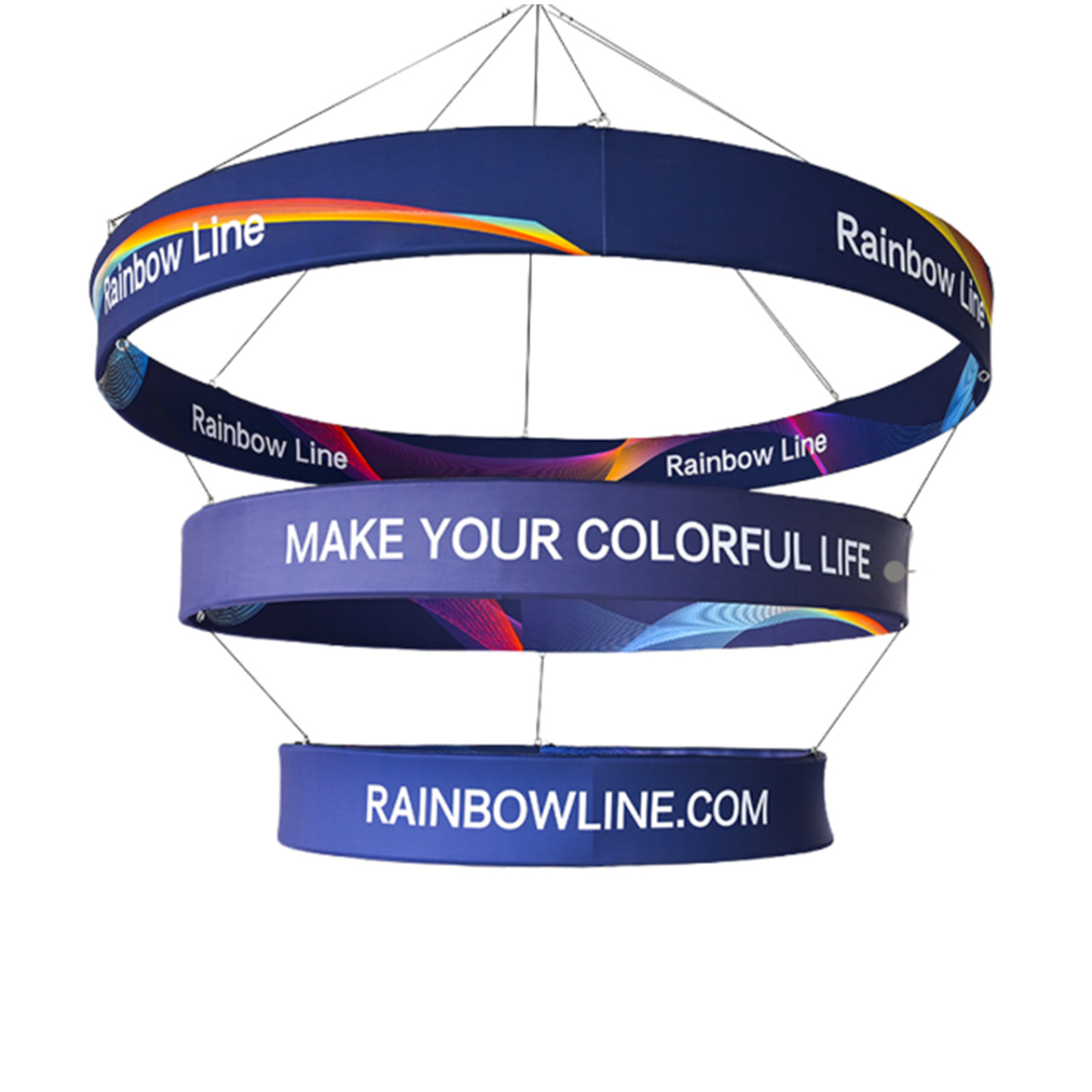 Tiered Hanging Banner | Multi-Level Sky Hanging Displays