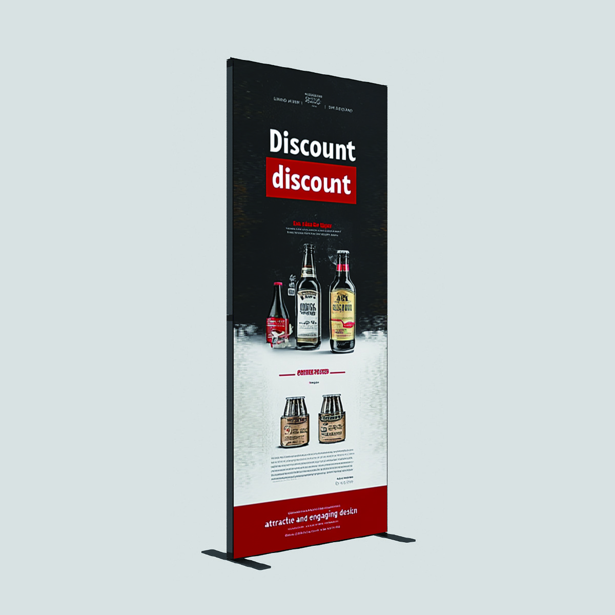 Ultra Slim SEG Mobile Fabric Banner Stand