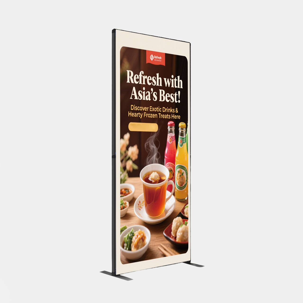 Ultra Slim SEG Mobile Fabric Banner Stand