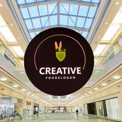Vertical Disc Hanging Banner | Vertical Sky Hanging Displays