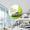 Vertical Disc Hanging Banner | Vertical Sky Hanging Displays