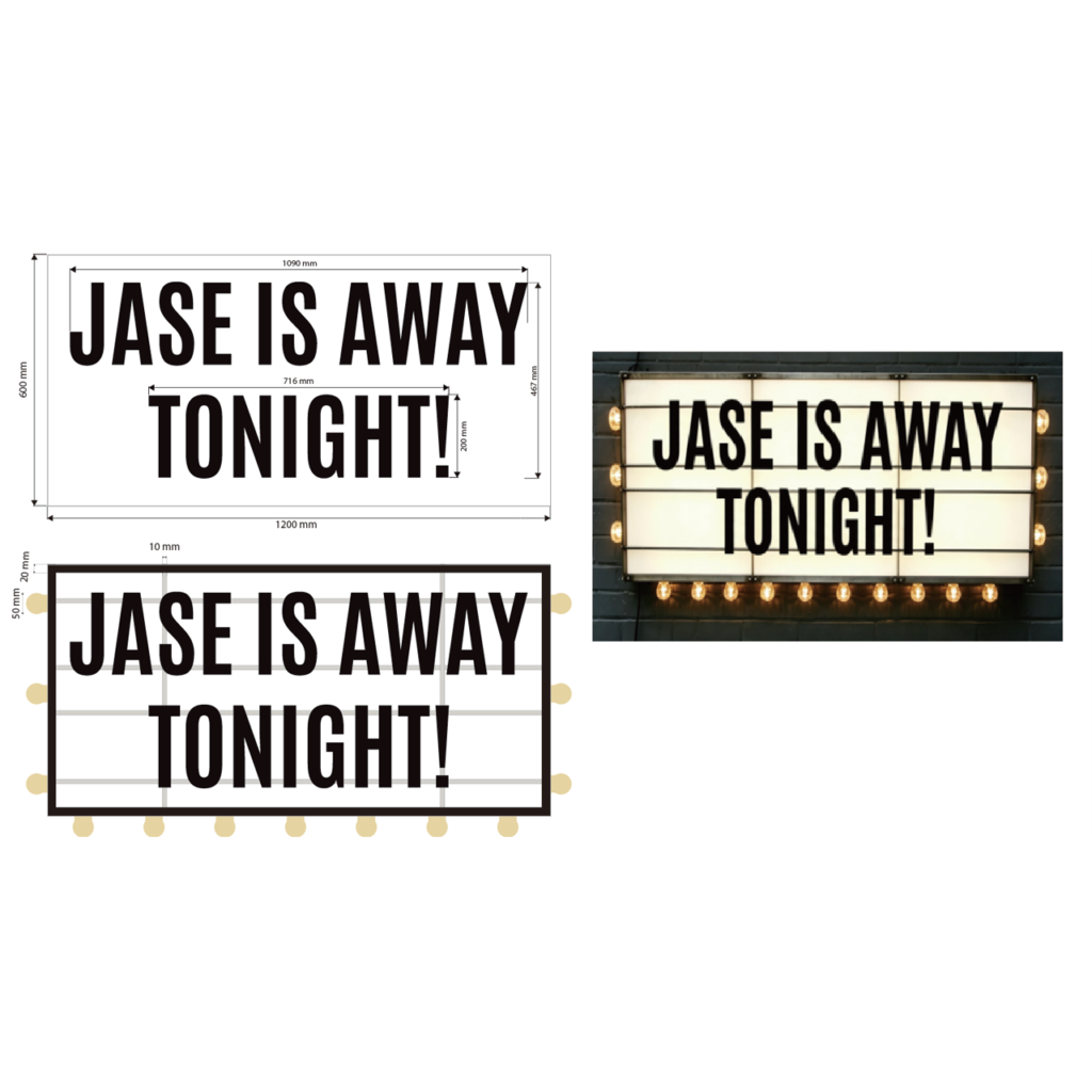 Vintage Cinema Readograph Lightbox Sign | Cinema Marquee Letter Board