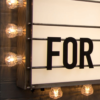 Vintage Cinema Readograph Lightbox Sign | Cinema Marquee Letter Board