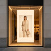 Window Hanging SEG Fabric Lightbox | Double Sided SEG LED Lightbox