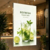 Window Hanging SEG Fabric Lightbox | Double Sided SEG LED Lightbox