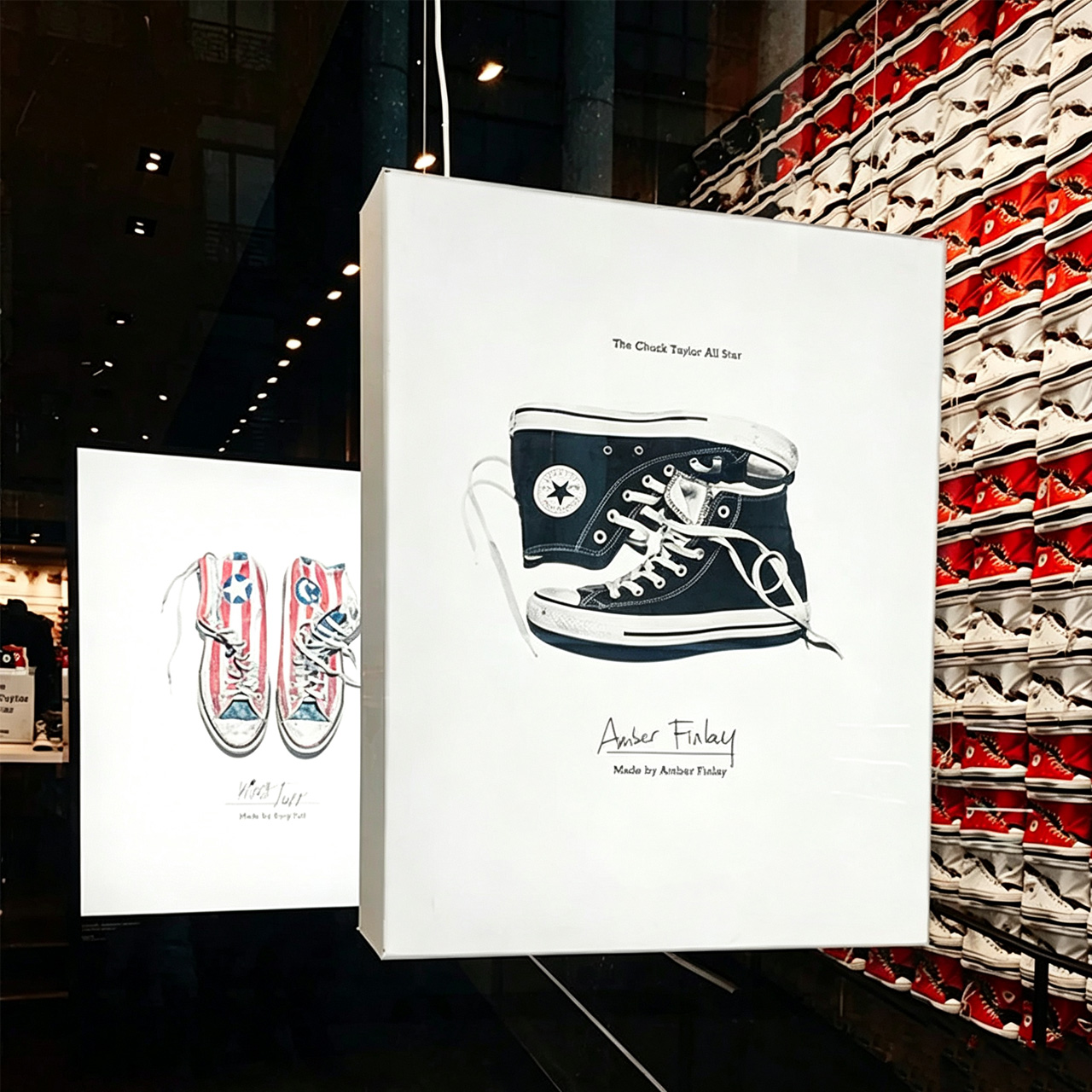 Window Hanging SEG Fabric Lightbox | Double Sided SEG LED Lightbox