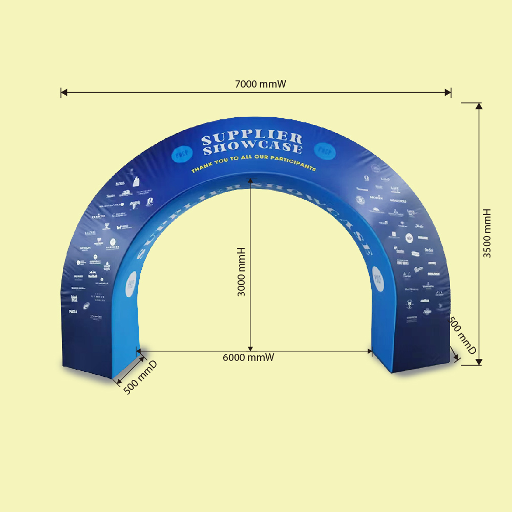 3D Triangular Archway Display | Architectural Entrance &amp; Media Wall