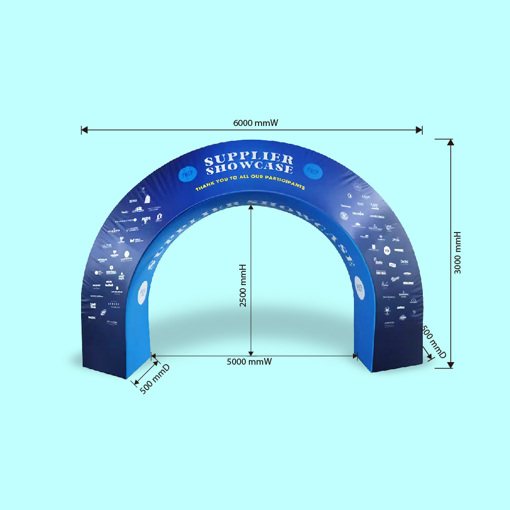 3D Triangular Archway Display | Architectural Entrance &amp; Media Wall
