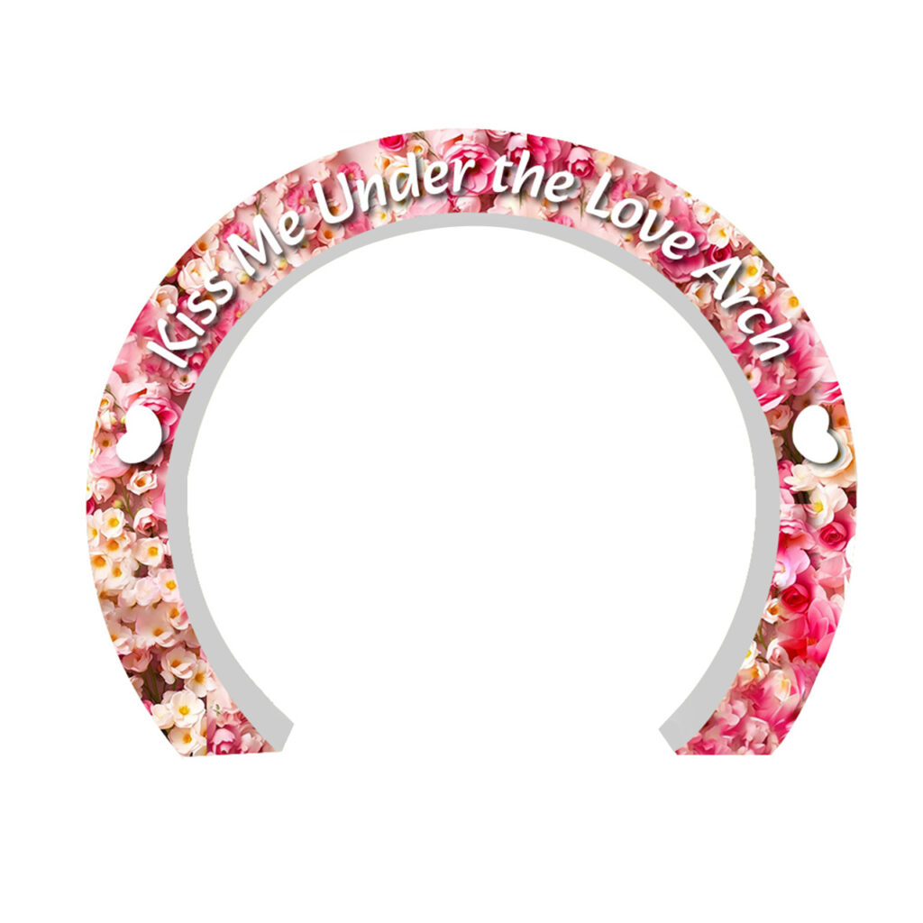 3D Arch Tension Fabric Display | Curved Entrance &amp; Stage Media Wall