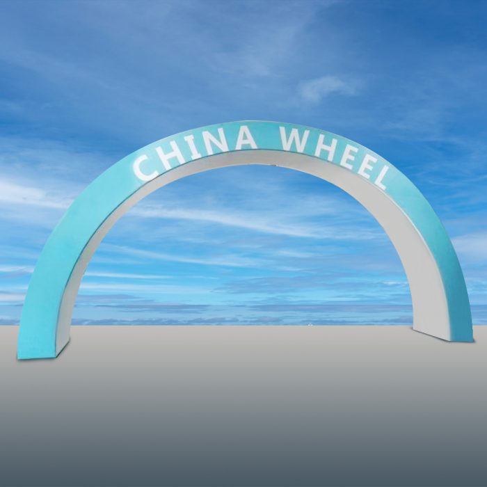 3D Arch Tension Fabric Display | Curved Entrance &amp; Stage Media Wall