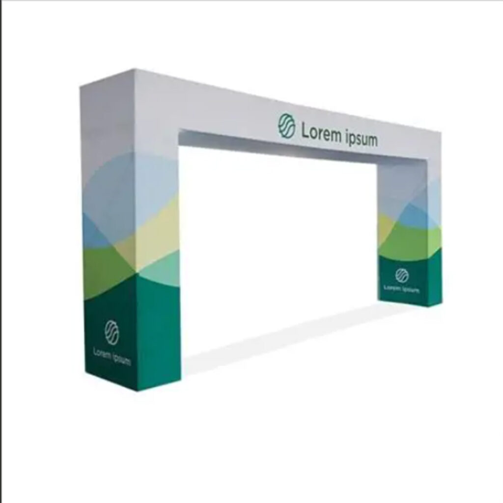 3D Square Arch Display | Architectural Entrance &amp; Media Wall