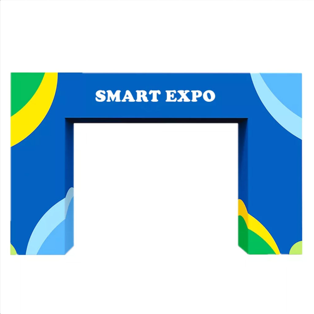 3D Square Arch Display | Architectural Entrance &amp; Media Wall