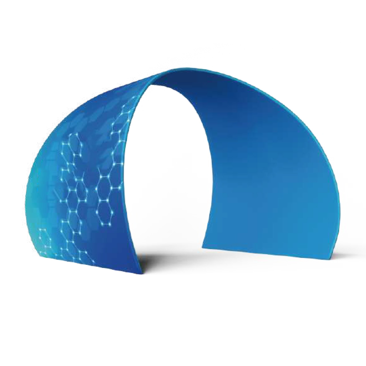 Tapered Curved Fabric Arch Display | Tension Fabric Entrance Portal