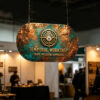 Curved Round End Capsule Hanging Banner | Sky Hanging Fabric Displays
