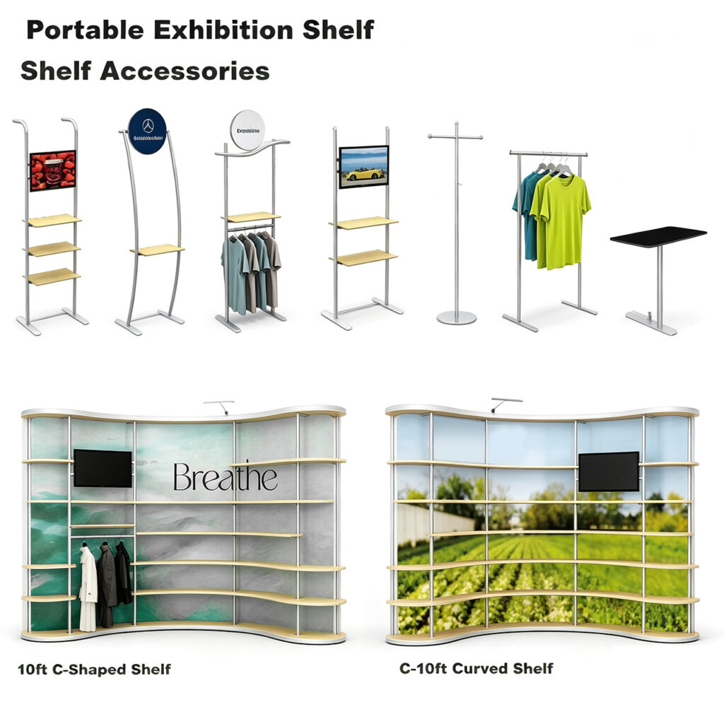 Custom Shaped Tension Fabric Display Stands &amp; Accessories