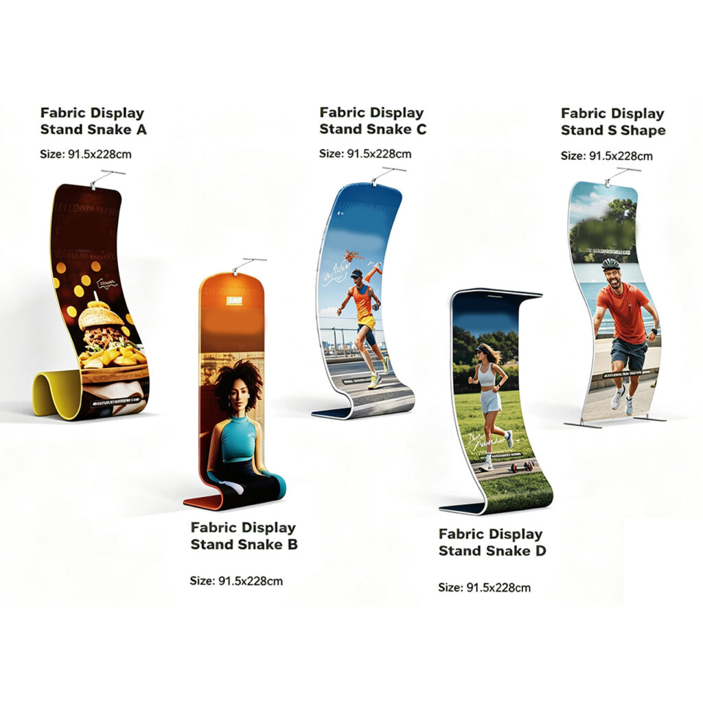 Custom Shaped Tension Fabric Display Stands &amp; Accessories