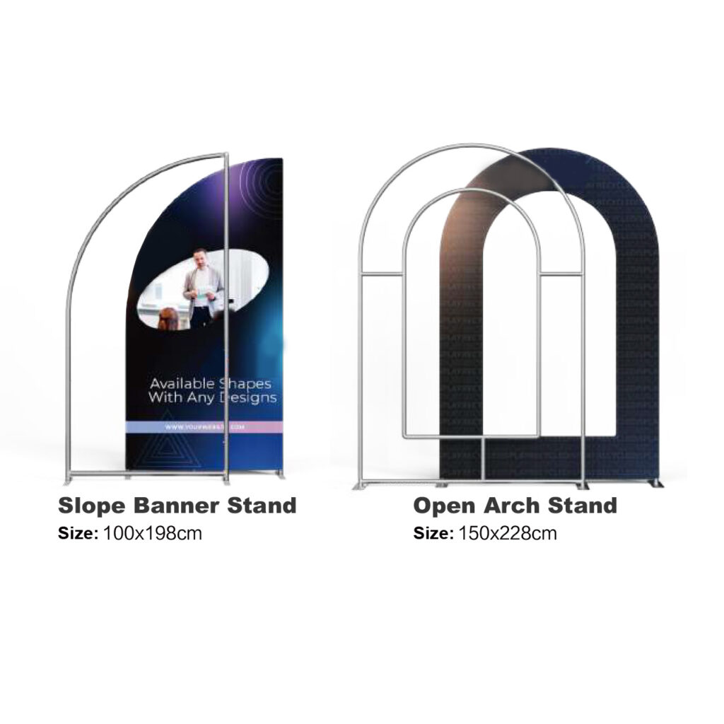 Custom Shaped Tension Fabric Display Stands &amp; Accessories