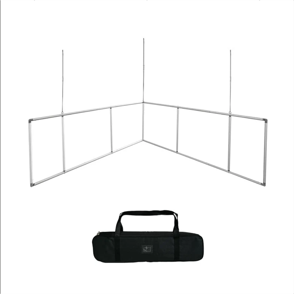 L-Shaped Hanging Banner | Sky Hanging Fabric Displays