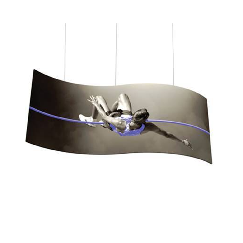 S-Shaped Hanging Banner | Custom Sky Hanging Displays