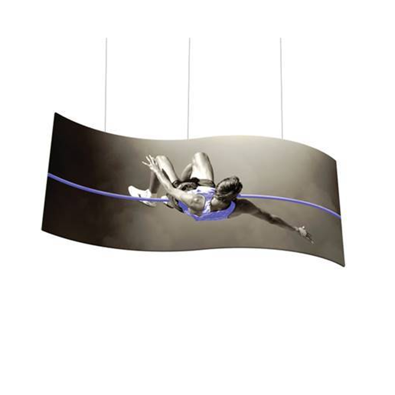 S-Shaped Hanging Banner | Custom Sky Hanging Displays