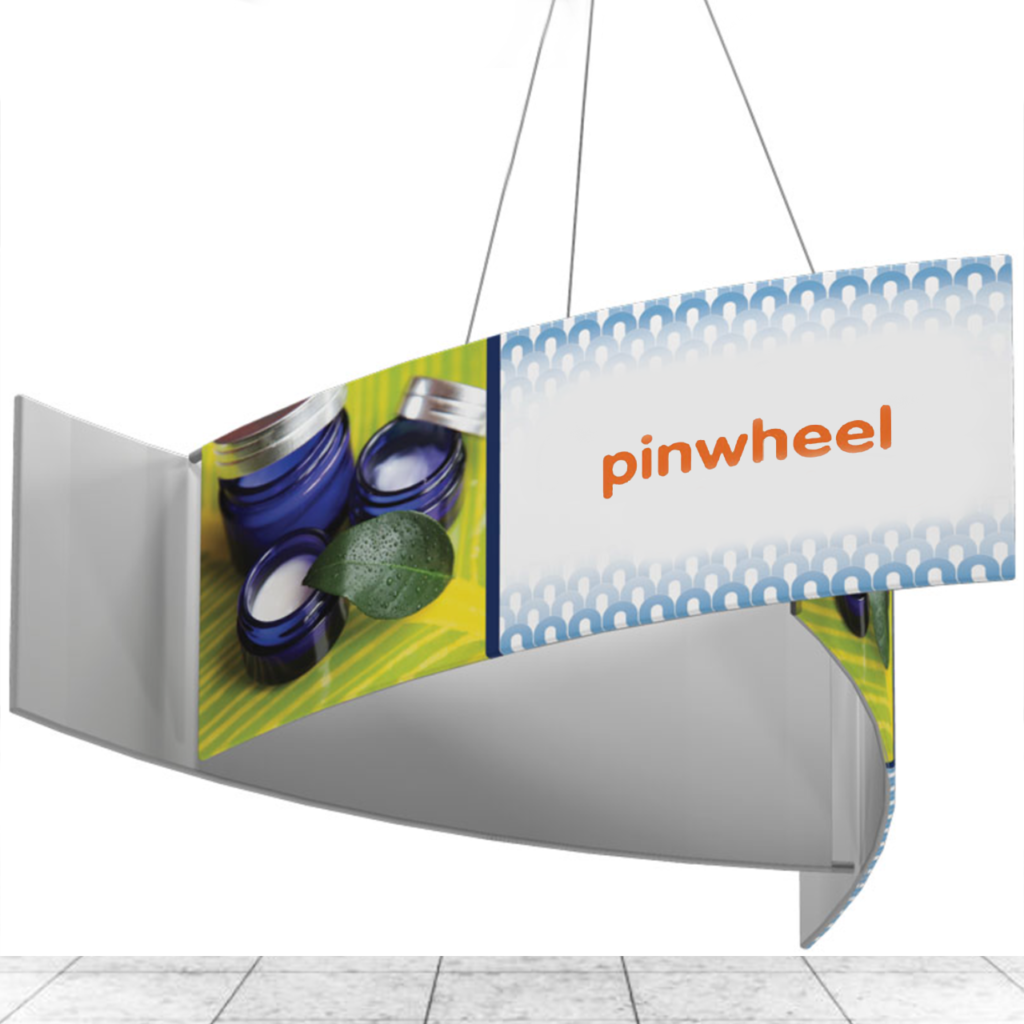 Wave Pinwheel Hanging Banner | Custom Sky Hanging Displays