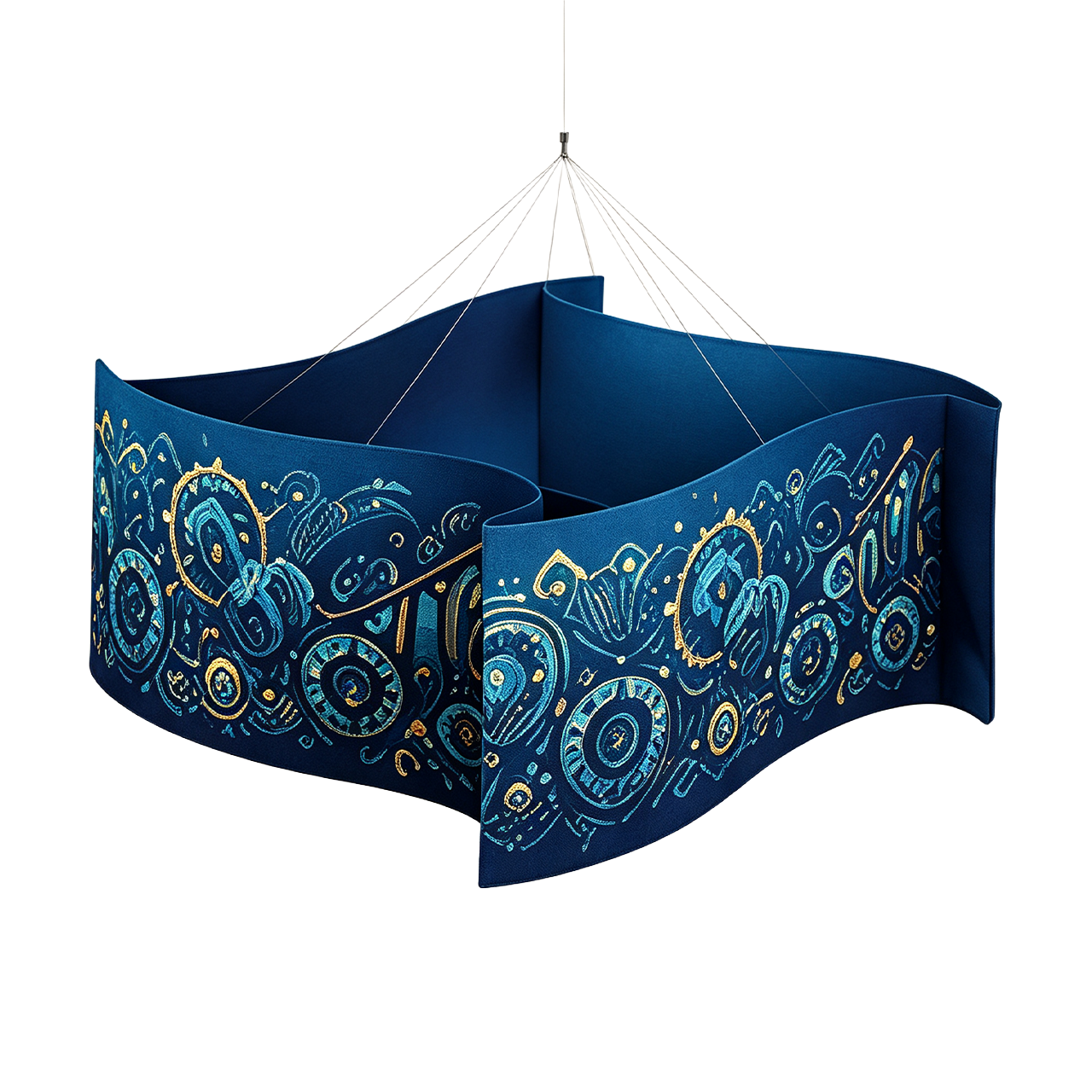 Wave Pinwheel Hanging Banner | Custom Sky Hanging Displays