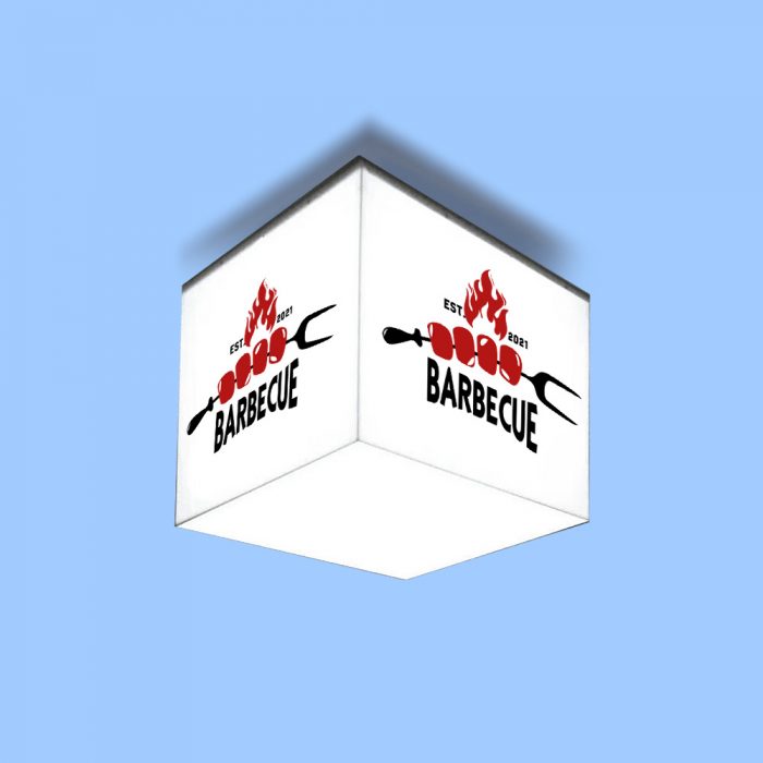 Acrylic Fabricated LED Cube Light Boxes