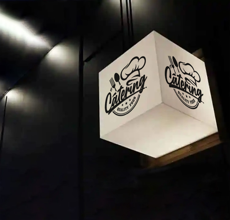 Acrylic Fabricated LED Cube Light Boxes
