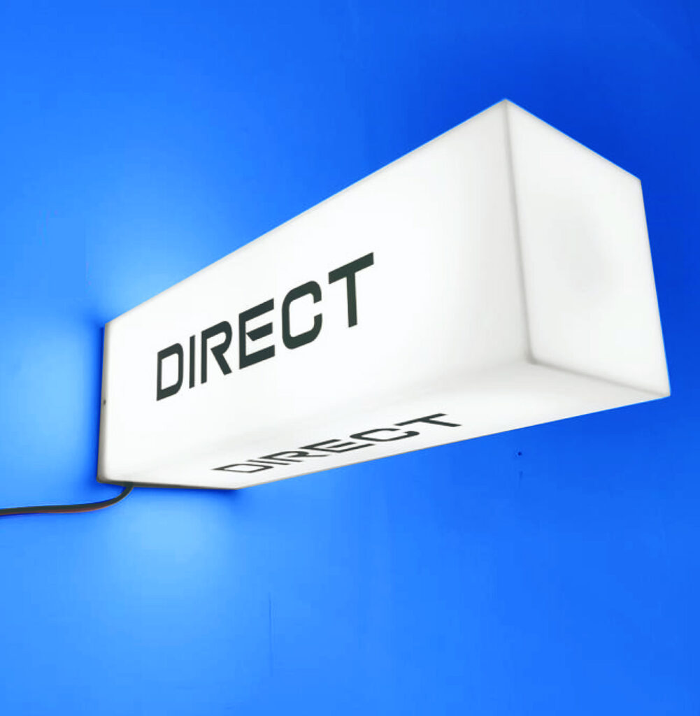 Acrylic Fabricated LED Cube Light Boxes