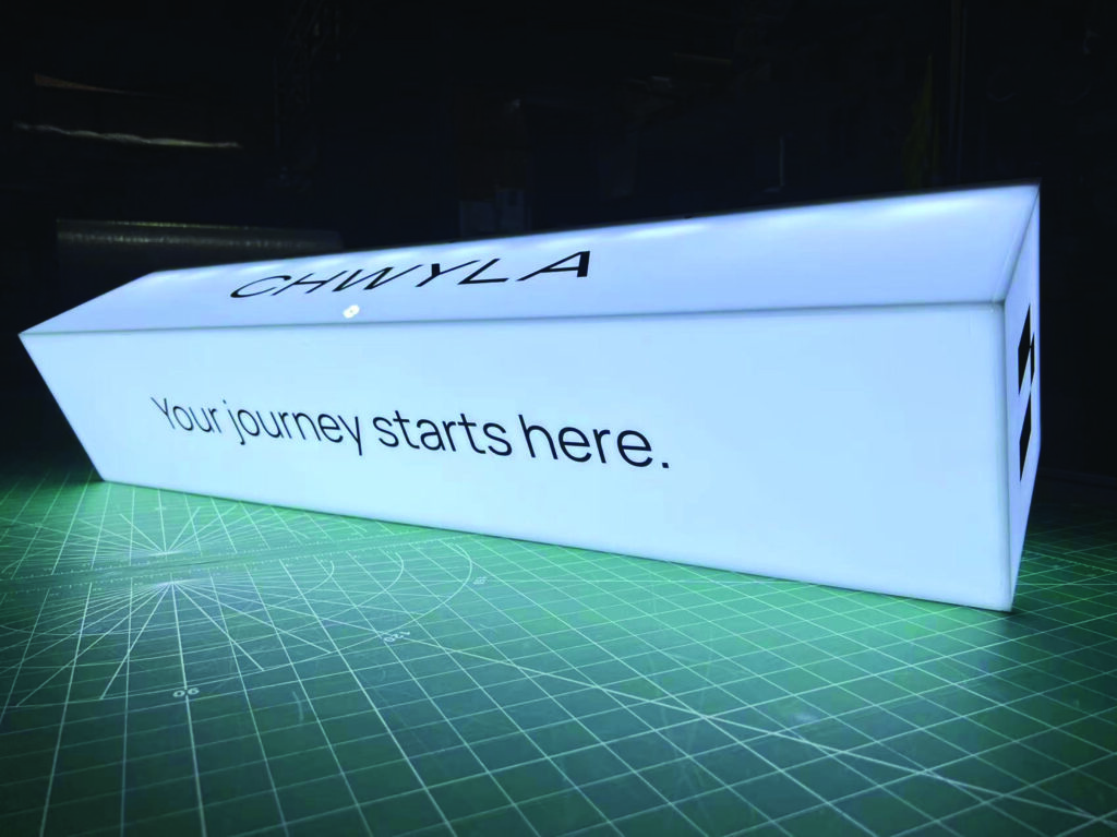 Acrylic Fabricated LED Cube Light Boxes