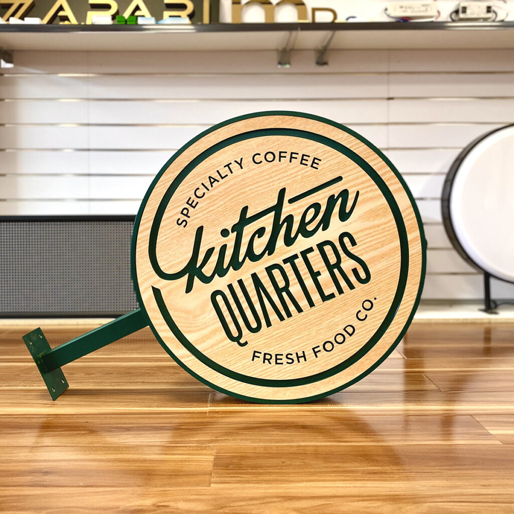 Double Sided Aluminum Blade Sign | Single Post
