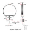 Double Sided Aluminum Blade Sign | Single Post
