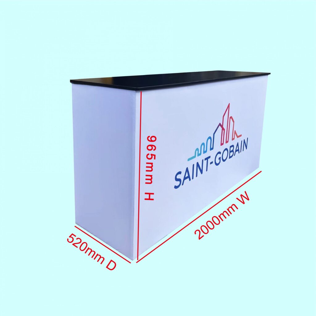 Large Fabric Portable Promotional Table