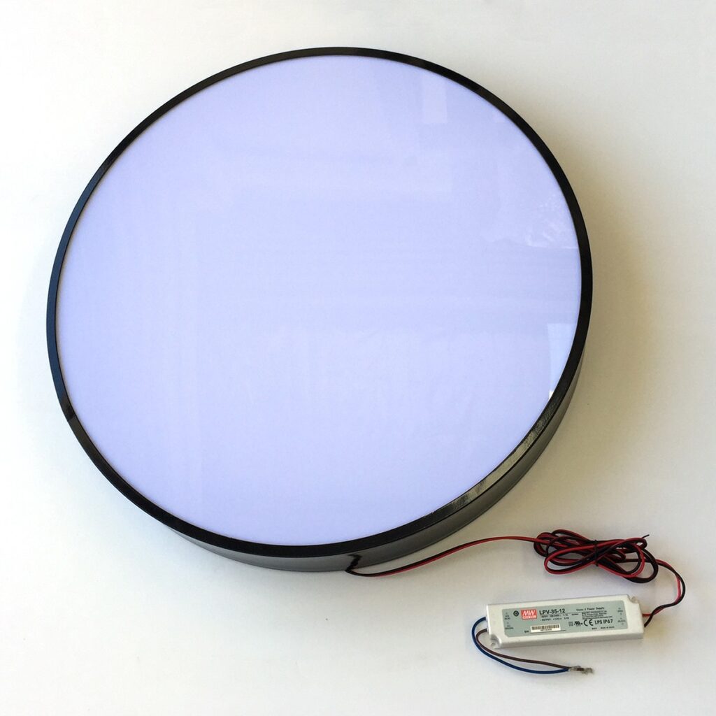 Single Side Aluminium Light Box | Circle Light Box