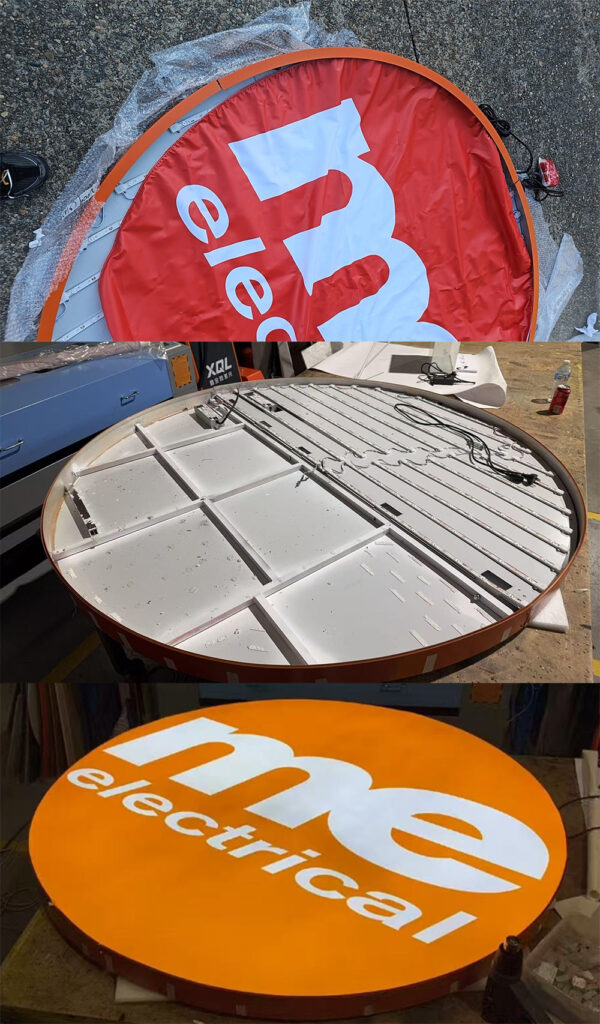 Single Side Aluminium Light Box | Circle Light Box
