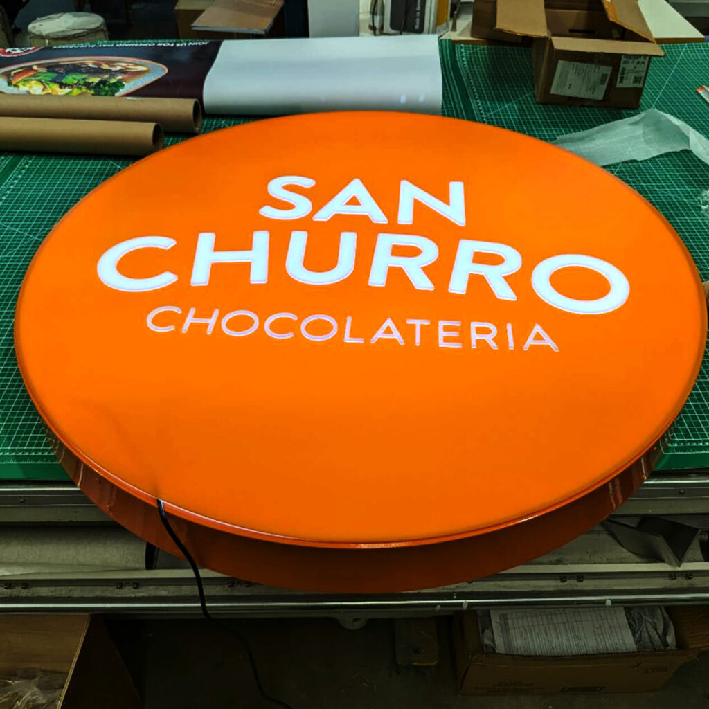 Single Side Aluminium Light Box | Circle Light Box